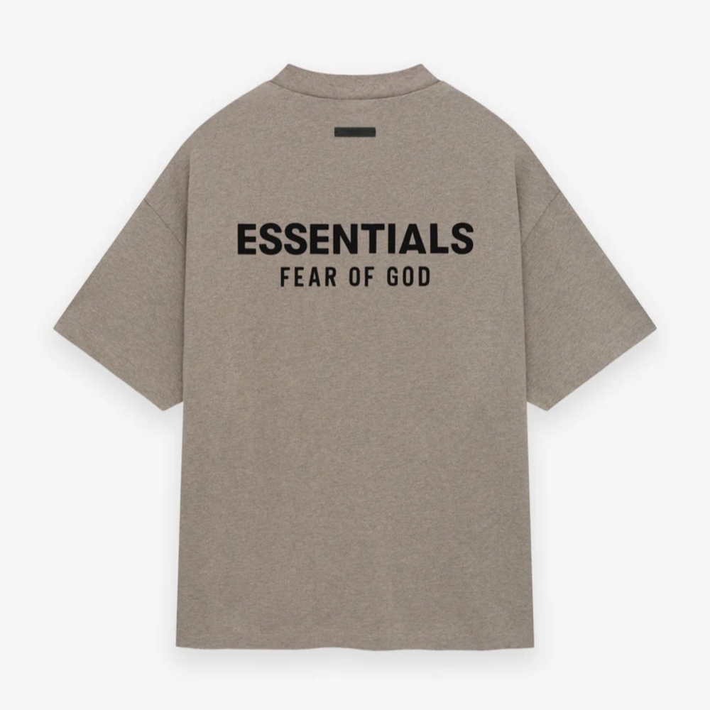 Fear of God Essentials Short Sleeve Tee in Taupe OVERSIZED